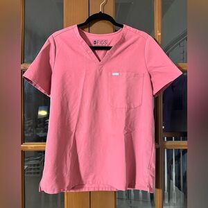 Figs Women's Short Sleeve Tee in Pink